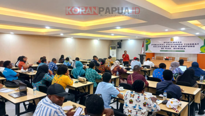 Transformasi menjadi Pusi Handuk, Dinkes Mimika Gelar Pertemuan Pokjanal Posyandu Tingkat Kampung dan Kelurahan