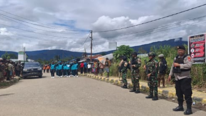 Bersama Kopasgat dari Papua untuk Indonesia, Semangat Kemerdekaan Menggelora di Dogiyai