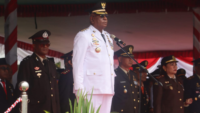 Perayaan HUT ke-80 RI di Mimika Berlangsung Hikmat, Bupati Johannes Rettob: Dari Tanah Papua Merah Putih Berkibar Gagah