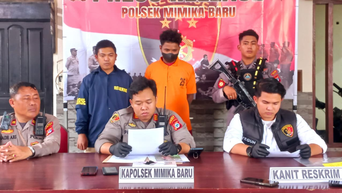 Cinta Segitiga Berujung Maut, Polsek Mimika Baru Tangkap Pelaku Pembunuhan Berencana