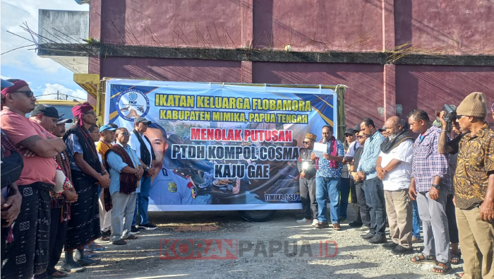 Tolak Putusan PTDH terhadap Kompol Kosmas Kaju Gae, Flobamora Mimika Sampaikan Lima Pernyataan Sikap