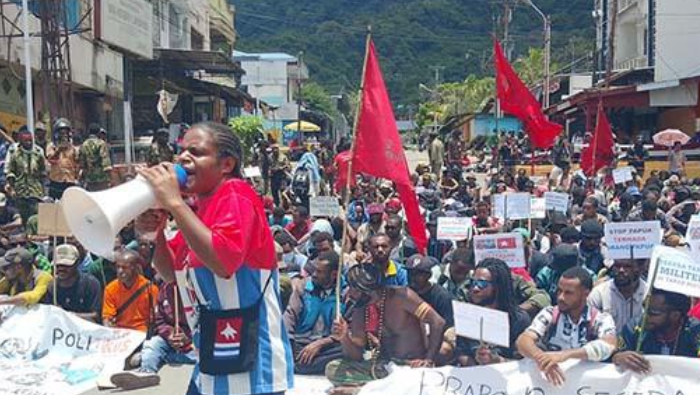 Desak Hentikan Eksploitasi SDA dan Tarik Militer dari Papua, Massa KNPB Unjuk Rasa di Jayapura