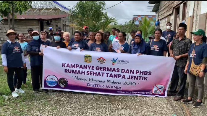 Dinkes Mimika Gencar Kampanye GERMAS dan PHBS, Wujudkan Rumah Sehat Bebas Jentik Menuju Eliminasi Malaria