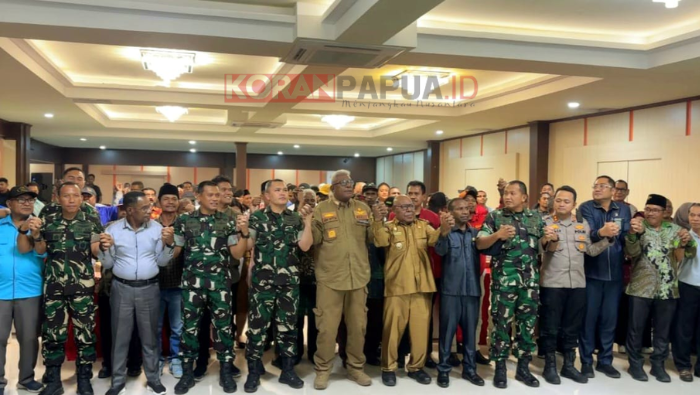 Pemkab, Forkompinda, Tokoh Agama dan Paguyuban Sepakat Jaga ‘Mimika Rumah Bersama’ di Tengah Dinamika Nasional