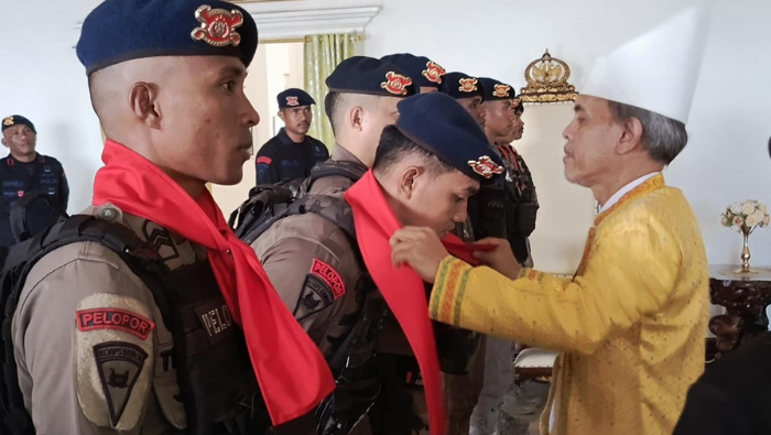 Personil Pasbrimob Operasi Amole Papua Asal Ternate Diberangkatkan ke Timika
