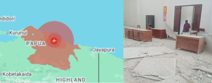 Dampak Gempa Sarmi, BNPB Catat Puluhan Rumah dan Fasilitas Umum Rusak, Warga Mengungsi