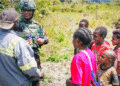 Satgas Yonif 113/JS TK Bilai Membawa Senyum Anak-Anak Papua, Kebahagiaan Prajurit Jaya Sakti