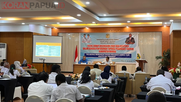 Pemkab Mimika Bahas Penyusunan Tupoksi yang Lebih Adaptif dan Efisien, Evert Hindom: Bukan Sekadar Rutinitas Administratif
