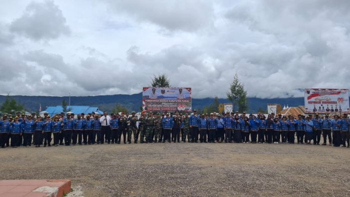 Peringati Hari Kesaktian Pancasila, Satgas Korpasgat, Pemkab Paniai dan TNI-Polri Teguhkan Semangat Persatuan