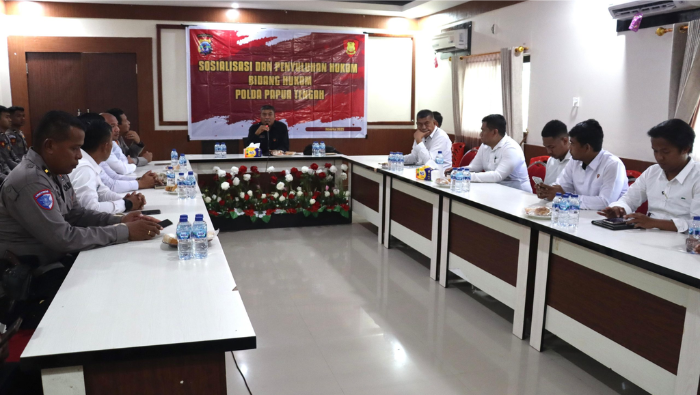 Penyidik Polres Mimika Diberikan Pemahanan Seputar UU Nomor 1 Tahun 2023 tentang KUHP Terbaru