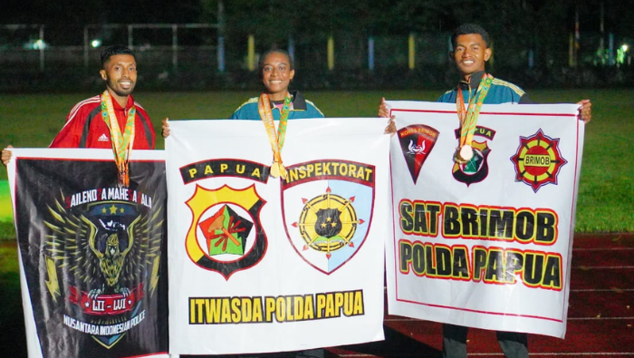 Membanggakan! Tiga Medali Kejurda Atletik Papua Barat Open 2025 Diboyong ke Polda Papua