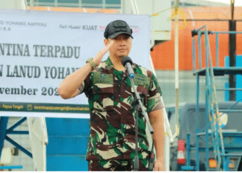 Lanud Yohanis Kapiyau dan Karantina Mimika Gelar Operasi Terpadu, Perkuat Pengawasan  Lalu Lintas Komoditas