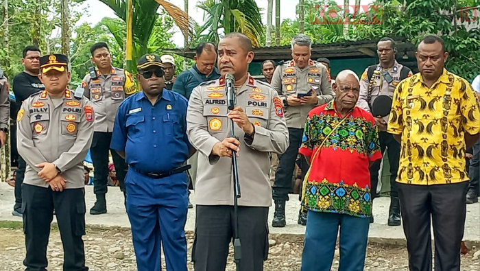 Turun ke Kwamki Narama, Kapolda Papua Tengah Serukan Damai, Jangan Ada Lagi Balas Membunuh