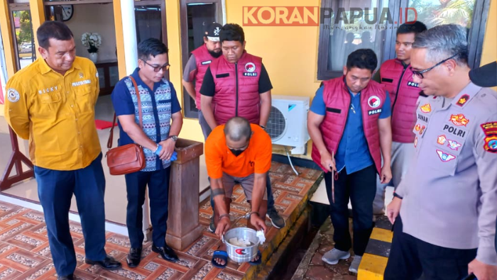 Polres Mimika Musnahkan 321 Gram Sabu Senilai Rp650 Juta dari Seorang Residivis