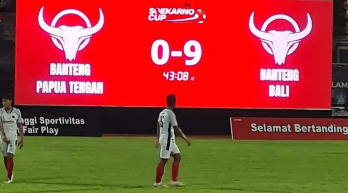 Liga Kampung Soekarno Cup 2025, Papua Tengah Dibantai Banteng Bali 0:9