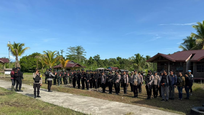 Perbatasan Mimika-Deiyai Dalam Pengamanan Ketat Brimob Batalyon B Pelopor dan Polres Mimika