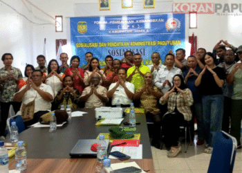 Gallery Foto FPK Mimika Benahi Data 31 Paguyuban dan Luncurkan Aplikasi Meno Sidak Ganda