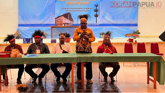 Unggul 24 Suara, Musyawarah Adat Kamoro Tetapkan Yohanes Yance Boyau sebagai Ketua LMHA Periode 2025–2030