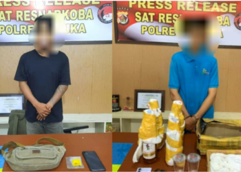 Polisi Gagalkan Rencana Selundupkan Sabu Melalui Bandara Timika, Tiga Tersangka Diamankan