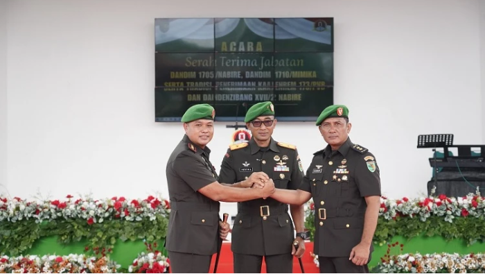 Dandim Mimika dan Nabire Berganti, Sertijab Dipimpin Brigjen Ketut Mertha Gunarda