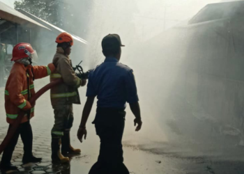 Kebakaran di Pasar Sentral Timika Hanguskan Empat Kios, Diduga Akibat Arus Pendek