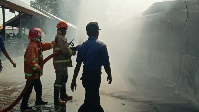 Kebakaran di Pasar Sentral Timika Hanguskan Empat Kios, Diduga Akibat Arus Pendek