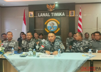 13 ABK KM Putra Kuantan Selamat, Danlanal Timika Imbau Nelayan Waspada Cuaca Ekstrem