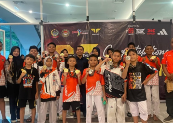 HTC Timika Toreh Prestasi Gemilang, Borong 13 Medali Emas di Turnamen Taekwondo Nasional