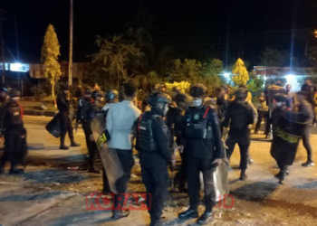 Situasi Keamanan di Jalan Ahmad Yani Timika Memanas, Satu Anggota Brimob Terkena Anak Panah