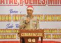 Personel Polres Mimika Diajak untuk Miliki Hati yang Tulus dan Penuh Empati