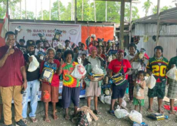 Kado Natal dan Tahun Baru, DPC BMP Salurkan Bantuan Presiden Prabowo untuk Warga Kurang Mampu di Mimika