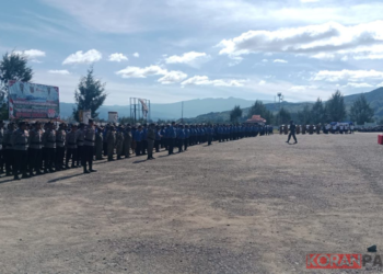 Perkuat Sinergitas, Satgas Wirakasa Bersama Apkam Hadiri Apel Gabungan