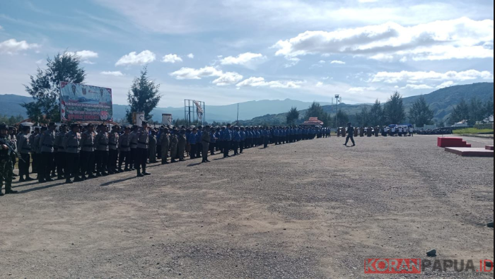 Perkuat Sinergitas, Satgas Wirakasa Bersama Apkam Hadiri Apel Gabungan