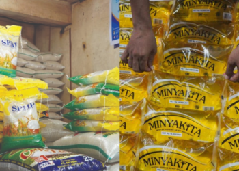 Ilustrasi Beras SPPH dan Minyakkita (Foto:ist/Koranpapua.id)