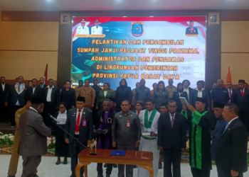 21 Pejabat Baru Resmi Perkuat Kabinet Pimpinan Gubernur PBD Elisa Kambu