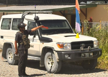 Hasil Olah TKP Peristiwa Penyerangan di Mile 50, Kendaraan Karyawan KPI Rusak Diterjang Proyektil