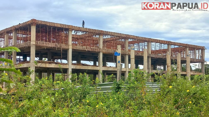 Tahap Pertama Rp47.533.658.000, Progres Pembangunan Kantor Baru PUPR Mimika 91 Persen