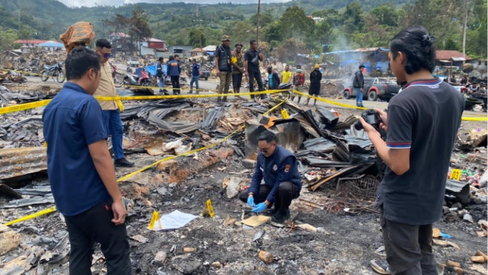 Hasil Olah TKP Kebakaran Hebat di Tolikara: Hanguskan 179 Bangunan, Kerugian Capai Puluhan Miliar