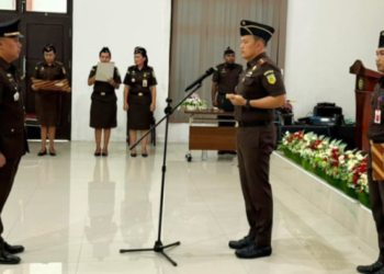 Nobertus Dhendy Resmi Jabat Kasi Intel Kejaksaan Negeri Mimika