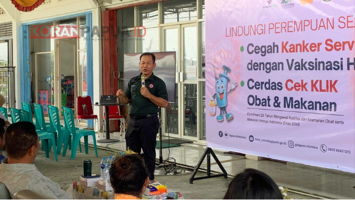 Peringati HUT ke-25 BPOM, Loka POM Mimika Suntikan Vaksinasi HPV dengan Menyasar ASN dan Masyarakat Umum