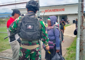 Pasca Penembakan Pilot Smart Air di Korowai, Satgas Korpasgat Supadio Pastikan Penerbangan di Bandara Moanemani Lancar