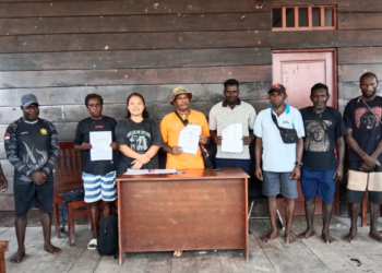 YPMAK Sosialisasi Program Ekonomi di Kampung Kiura, Fokuskan Perluasan Kebun Kelapa dan Pembangunan Rumah Layak Huni