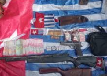 Usai Kontak Tembak dengan OPM di Kampung Topo Nabire, TNI Berhasil Sita Senjata dan Amunisi