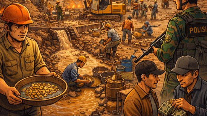 12 Tersangka Kasus Tambang Emas Ilegal Dilimpahkan ke Kejari Sorong