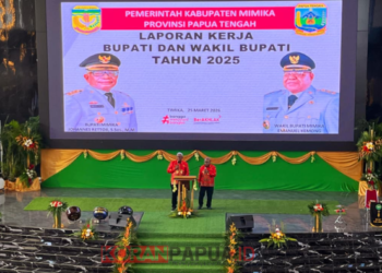 Refleksi Setahun Kepemimpinan, Rettob–Kemong Paparkan Capaian Pembangunan Mimika