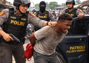 Sepak Terjangnya Terhenti, Polisi Bekuk Pelaku Pelecehan dan Jambret di Timika, Mengaku 16 Kali Lakukan Aksi