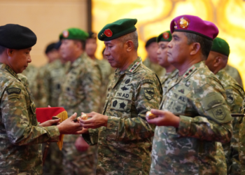 Tongkat Komando Pangdam Cenderawasih dan Danlanal Nabire Resmi Berpindah