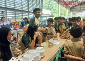 SMP YPJ Kuala Kencana Gelar Pasar Kreatif, Bekali Siswa Jiwa Wirausaha Sejak Dini