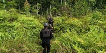 Kontak Tembak Satgas Damai Cartenz dan KKB di Yahukimo