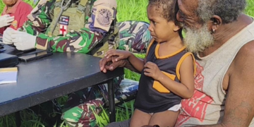 Potret Humanis: Yon Parako 466 Pasgat Hadirkan Pelayanan Kesehatan Gratis di Perkampungan Heinekombe